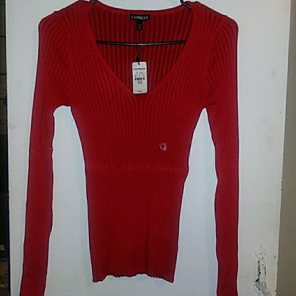 Red Long sleeve Express shirt